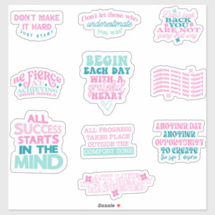 positive affirmation mirror  pack set of
