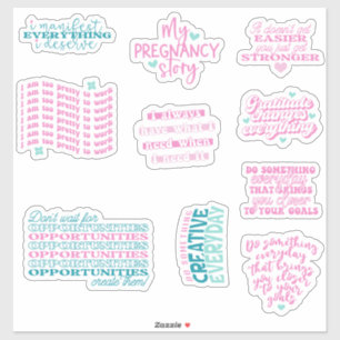 positive affirmation mirror  pack set of