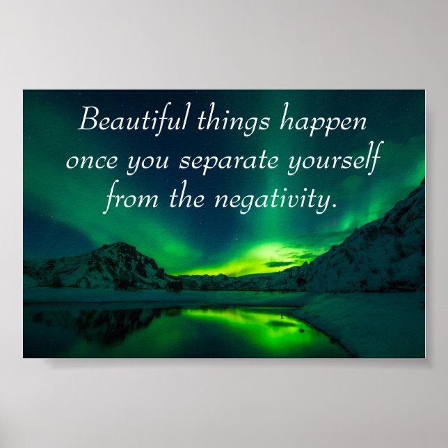 Positive Affirmation Quote Poster (Front)