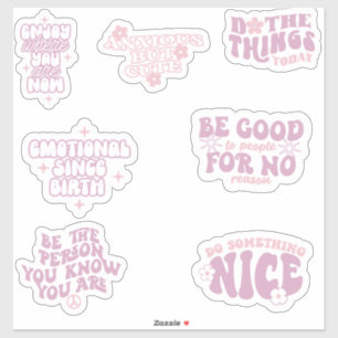 positive affirmation trendy aesthetic retro