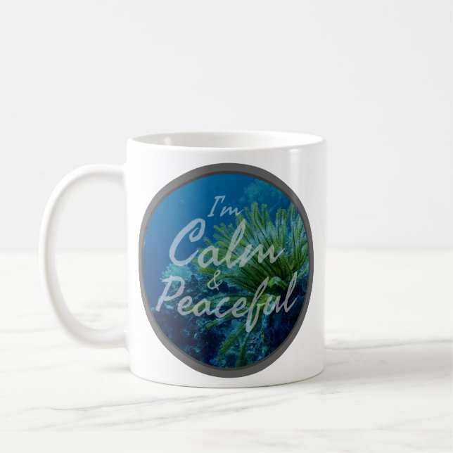 positive affirmations about self acceptance coffee mug (Left)
