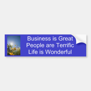 Positive Affirmations - Bold Bumper Sticker