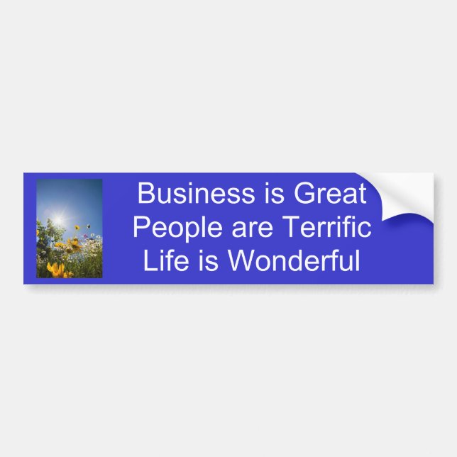 Positive Affirmations - Bold Bumper Sticker (Front)