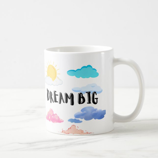 Positive Affirmations | Dream big | Customized Mug (Right)