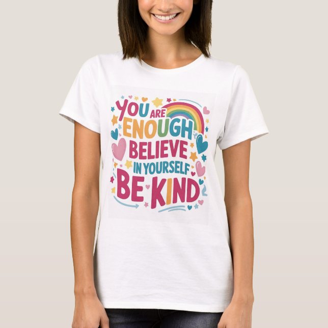 Positive Affirmations & Empowerment - kids T-Shirt (Front)