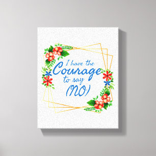positive affirmations for anxiety and self love canvas print