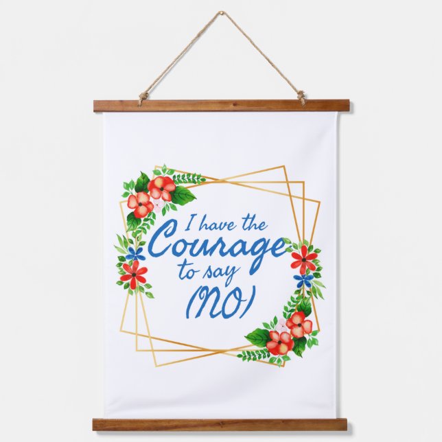 positive affirmations for anxiety and self love  hanging tapestry (Front)