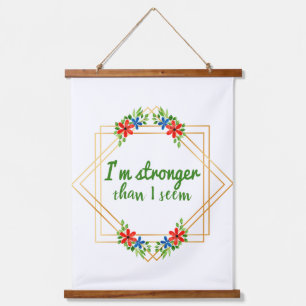 positive affirmations for work and self care hanging tapestry