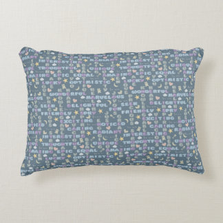 Positive Affirmations Nursery Pillow Blue Accent Pillow