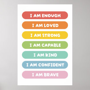 Positive Affirmations Poster
