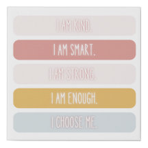 Positive Affirmations Print Set, Kids Wall Art, 