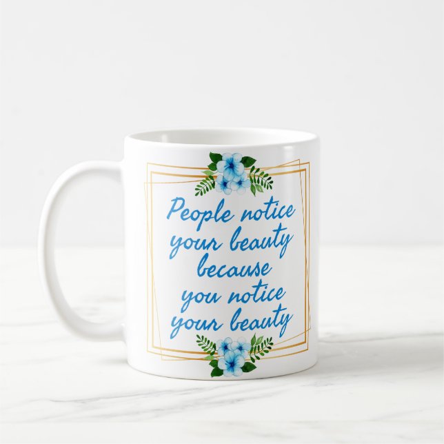 positive affirmations quotes for her coffee mug (Left)