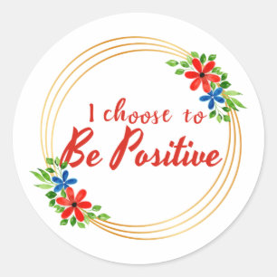 positive affirmations quotes for self acceptance classic round sticker