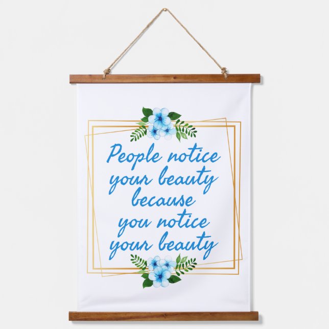 positive affirmations quotes for self-love hanging tapestry (Front)
