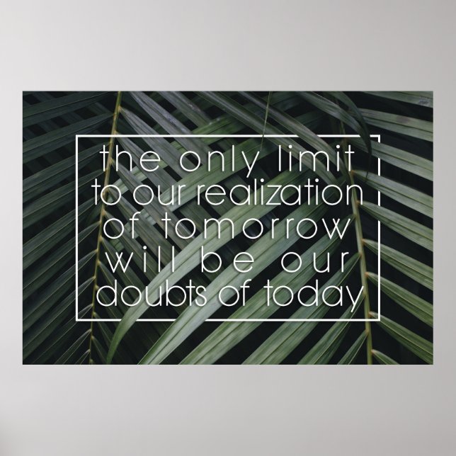 Positive Affirming Future Quote Wall Print (Front)