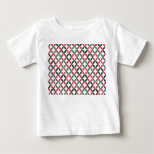 Positive and Negative Space - Teal and Pink Baby T-Shirt