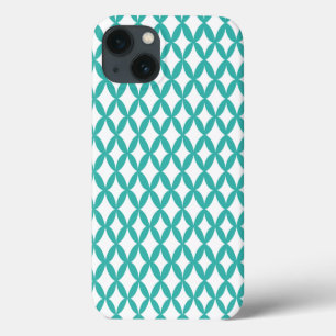 Positive and Negative Space Teal iPhone 13 Case