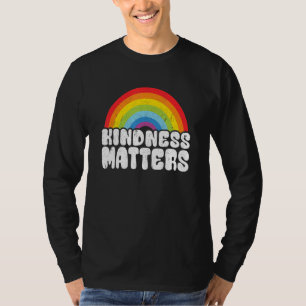 Positive Anti Bullying Rainbow Sped Teacher Kindne T-Shirt