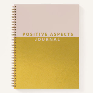 Positive Aspects Minimalist Gold Foil Journal