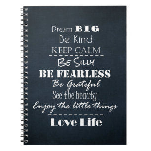 Positive Attitude Affirmations Quotes Notebook
