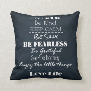 Positive Attitude Affirmations Quotes Throw Pillow