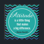 Positive Attitude Churchill Quotation Motivational Magnet<br><div class="desc">A positive attitude quote by Churchill- "Attitude is a little thing that makes a big difference.."</div>