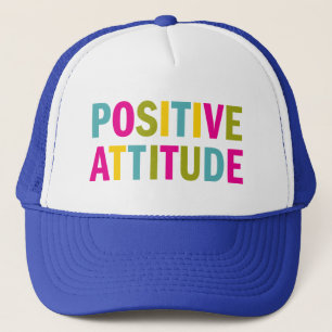 Positive Attitude in bright colours Trucker Hat