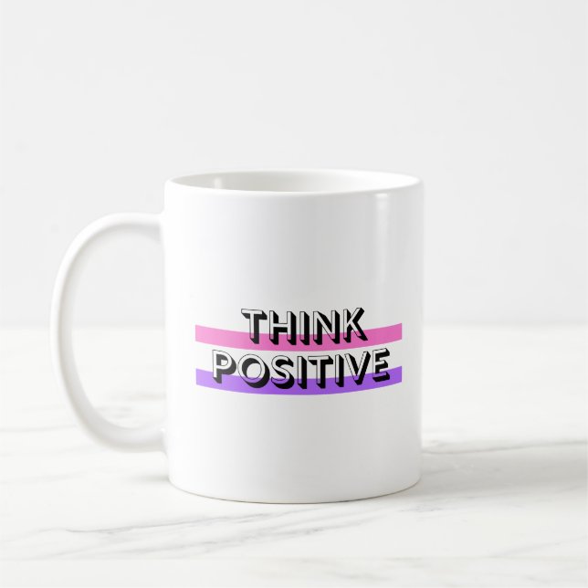 positive attitude inspirational positive quotes coffee mug (Left)