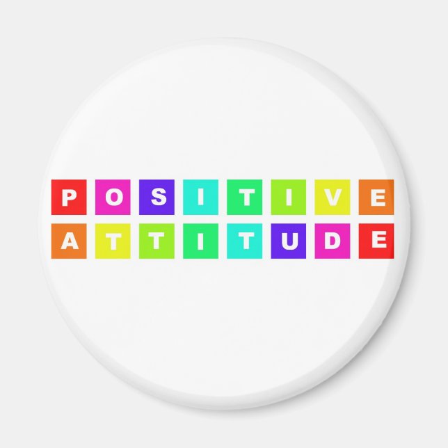positive attitude magnet (Front)