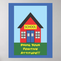 Positive Attitude School Poster