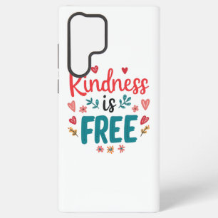 Positive "Be Kind" Message with Hearts Samsung Galaxy Case