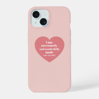 Positive Bible Verse Affirmation Pink Heart Cute