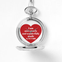 Positive Bible Verse Affirmation Red Heart Cute