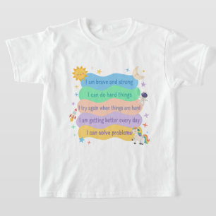 Positive Courage Reminder for Little Heroes T-Shirt