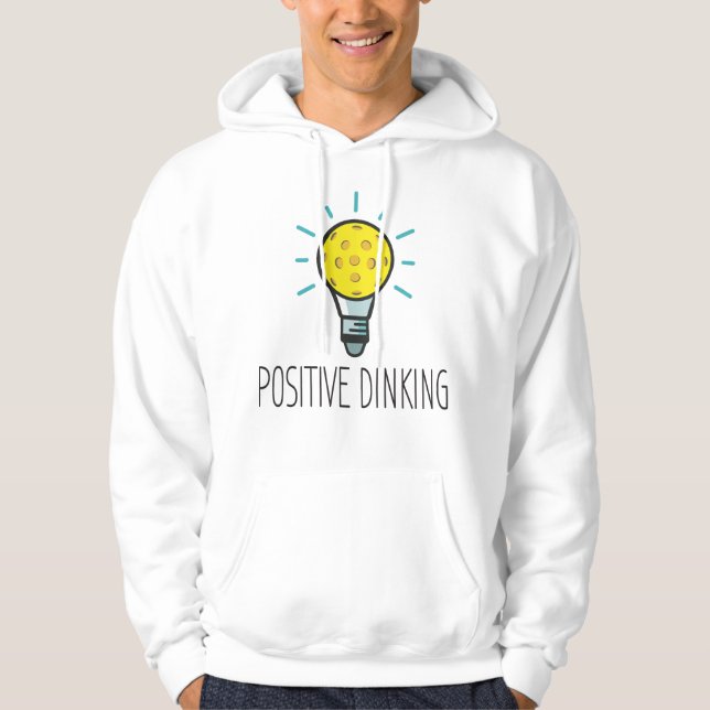 Positive Dinking Pickleball Men's Hoodie (Front)