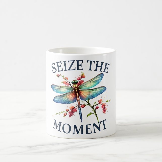 Positive Dragonfly Affirmation Coffee Mug (Center)