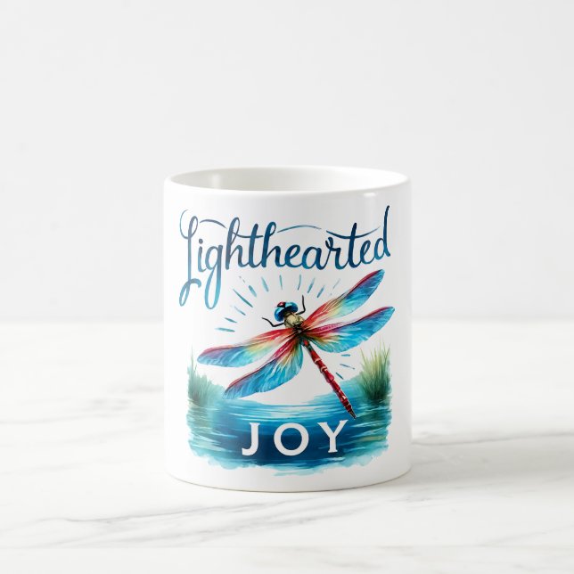 Positive Dragonfly Affirmation Coffee Mug (Center)