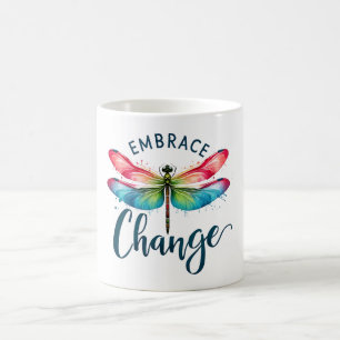 Positive Dragonfly Affirmation Coffee Mug
