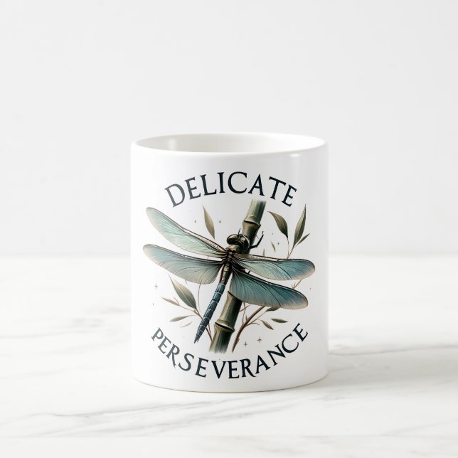Positive Dragonfly Affirmation Coffee Mug (Center)