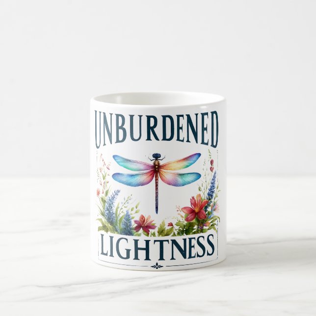 Positive Dragonfly Affirmation Coffee Mug (Center)