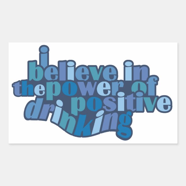 Positive Drinking stickers (Front)