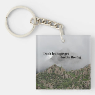 Positive Encouraging Don't Lose Hope Motivational Keychain