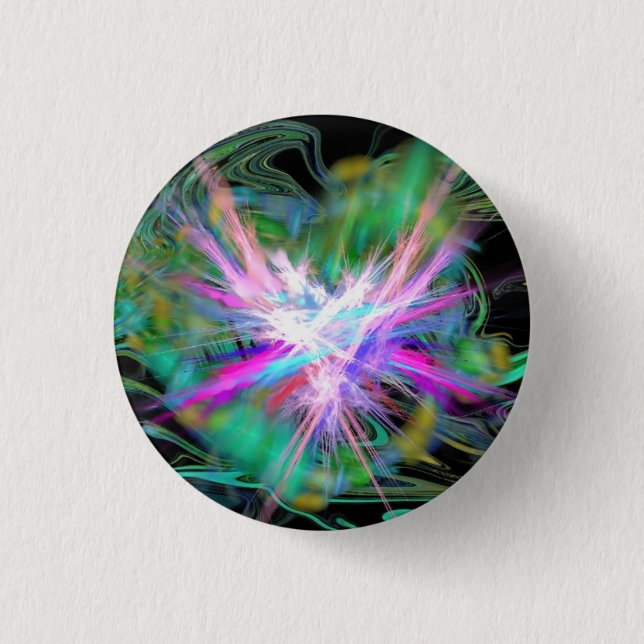 positive energy 1 inch round button (Front)