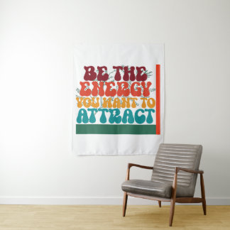 Positive Energy Graphic Design  Tapestry