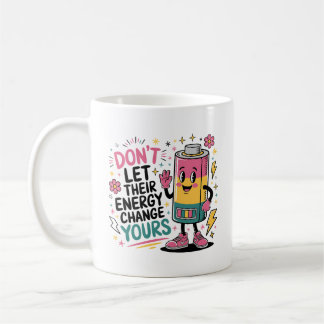 Positive Energy Mug | Retro Battery Coffee Cup