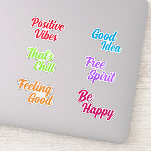 Positive Fun Colourful Retro Typography