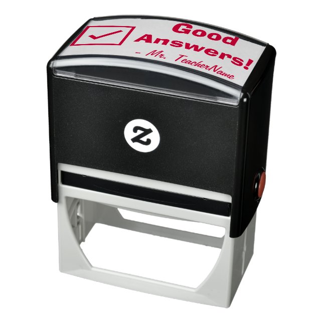 Positive "Good Answers!" Feedback Rubber Stamp (Product)