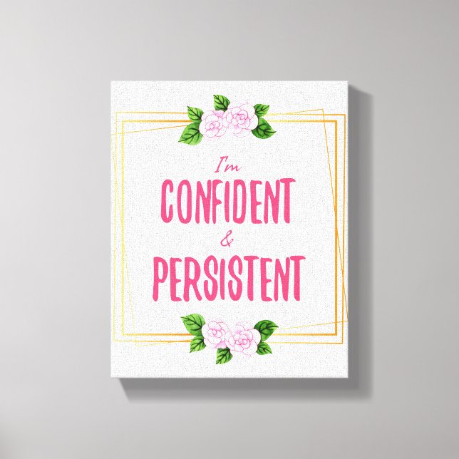 positive good vibes quotes for success canvas print (Front)