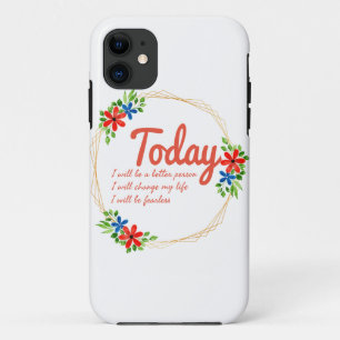 positive good vibes quotes for success iPhone 11 case