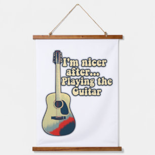 positive guitar sayings for guitar lovers  hanging tapestry